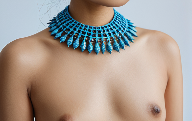 D 프린팅 패션의 생태계 이해하기 - Innovative 3D Printed Jewelry Design**

"A close-up shot of a Thai fashion influencer showcasing a d...