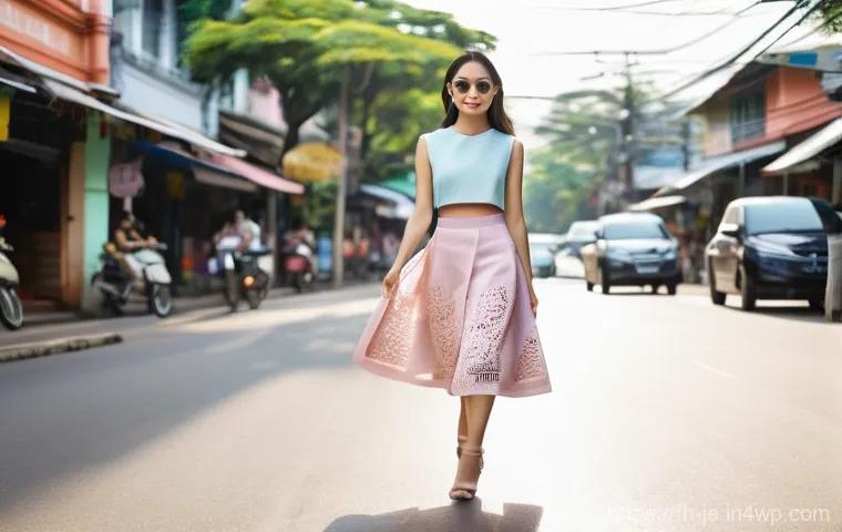 3D 프린팅 패션의 고객 피드백 활용법 - **Prompt:** "A diverse group of young, stylish Thai adults (male and female) are enthusiastically en...